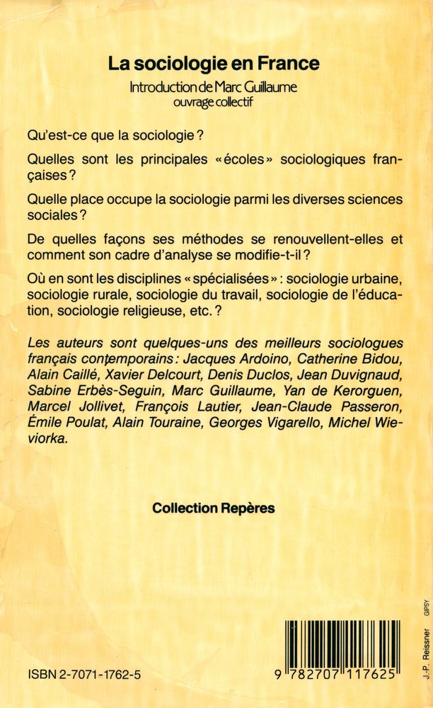『La sociologie en France』 4