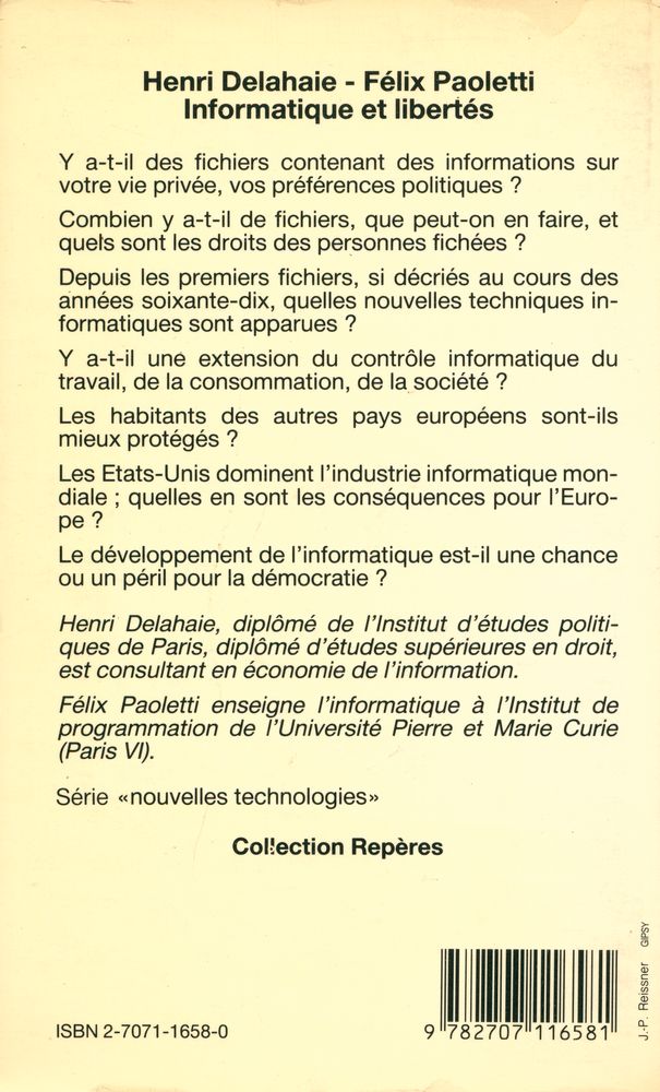『Informatique et libertés』 4