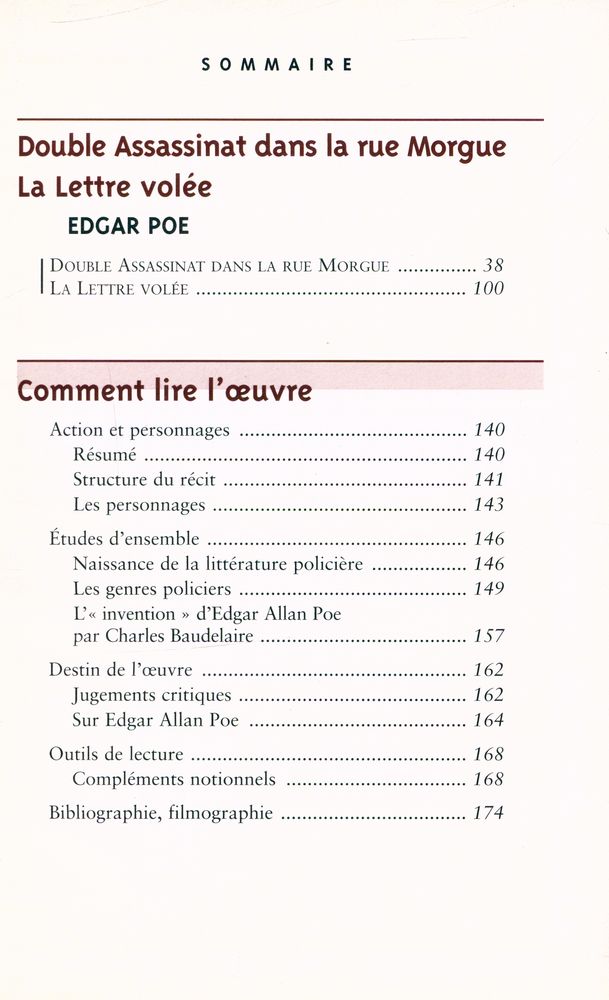 『Double Assassinat dans la rue Morgue - La Lettre volée』 3