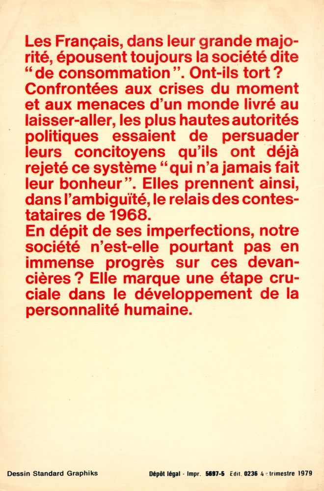 『LA SOCIETE DE CONSOMMATION』 4