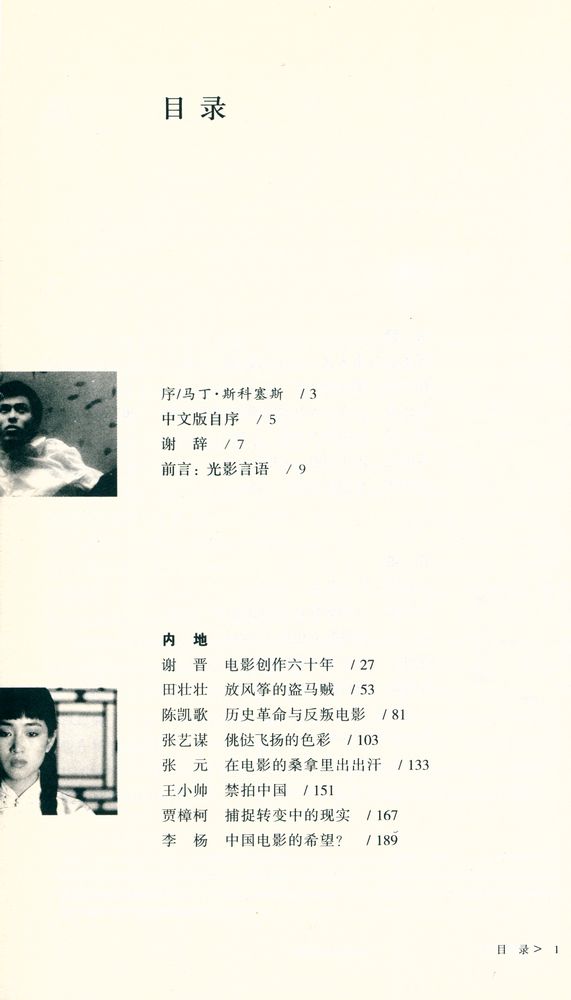 『光影言语 : 当代华语片导演访谈录』 2