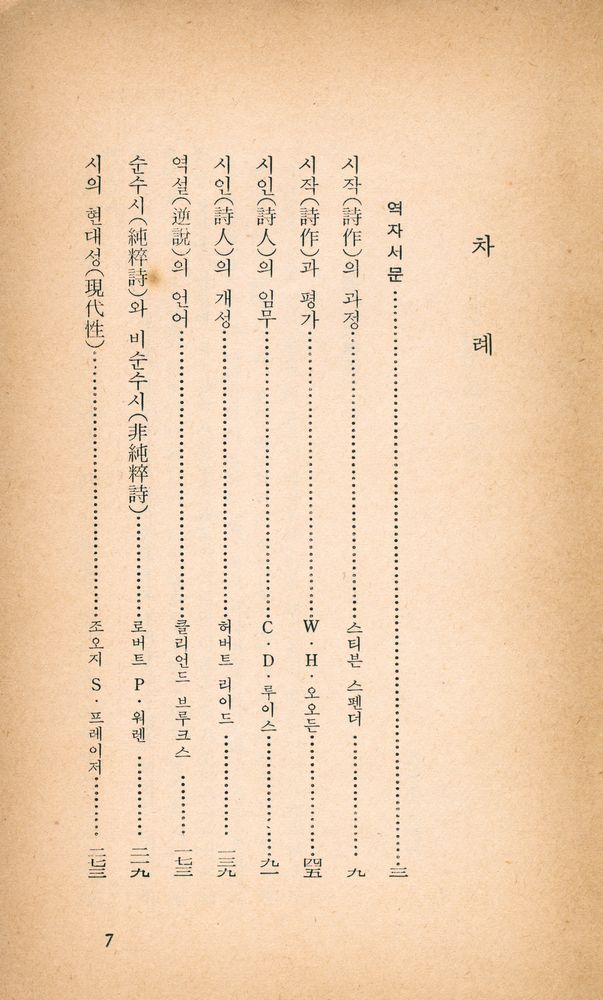 『乙酉文庫 146 - 現代英美詩論(을유문고 146 - 현대영미시론)』 2