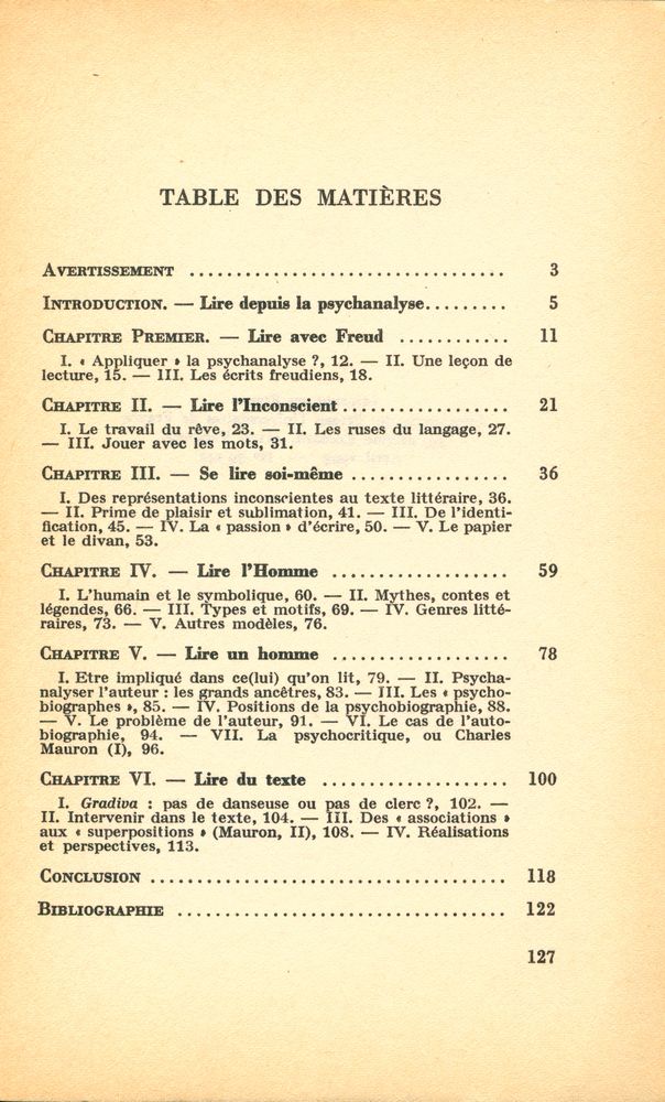 『PSYCHANALYSE ET LITTÉRATURE』 2