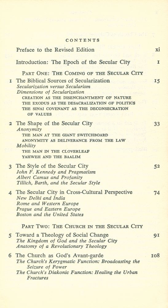 『THE SECULAR CITY』 2
