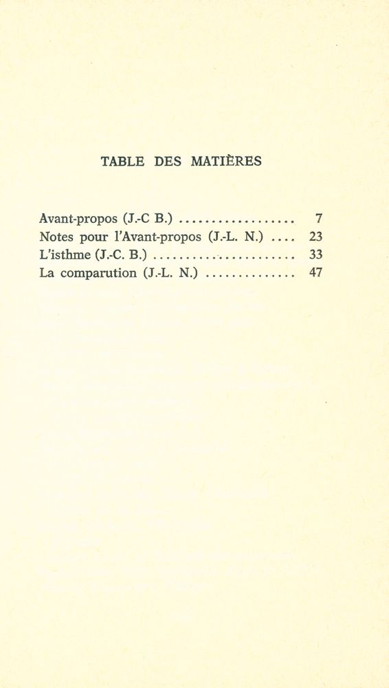 『LA COMPARUTION : Politique à venir』 2