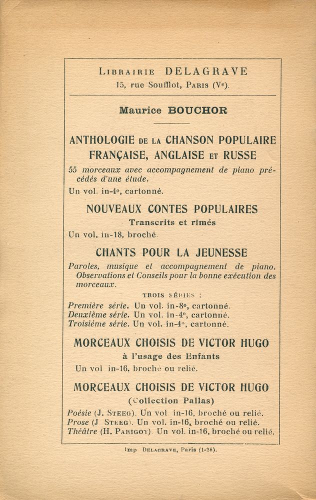 『LA VIE PROFONDE : VICTOR HUGO』 3