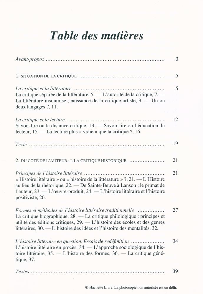 『La critique』 2