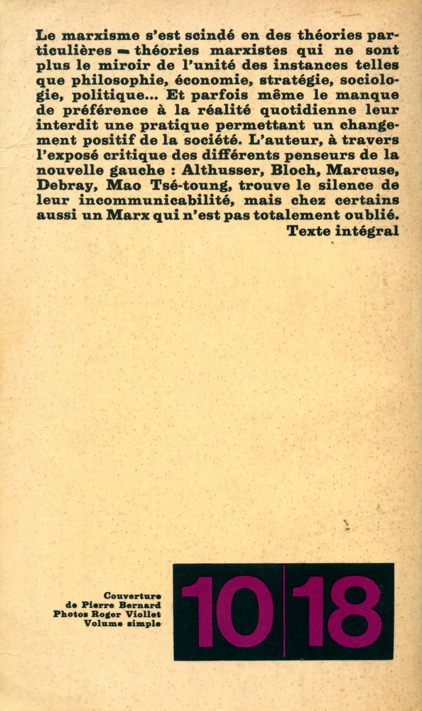 『IDÉOLOGUES ET IDÉOLOGIES LA NOUVELLE GAUCHE』 3