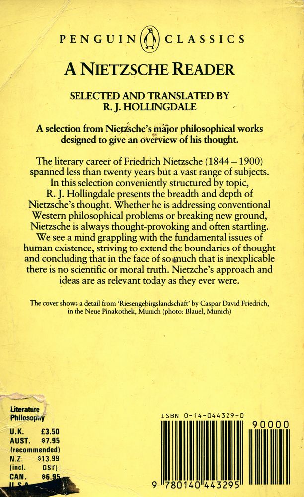 『A NIETZSCHE READER』 3