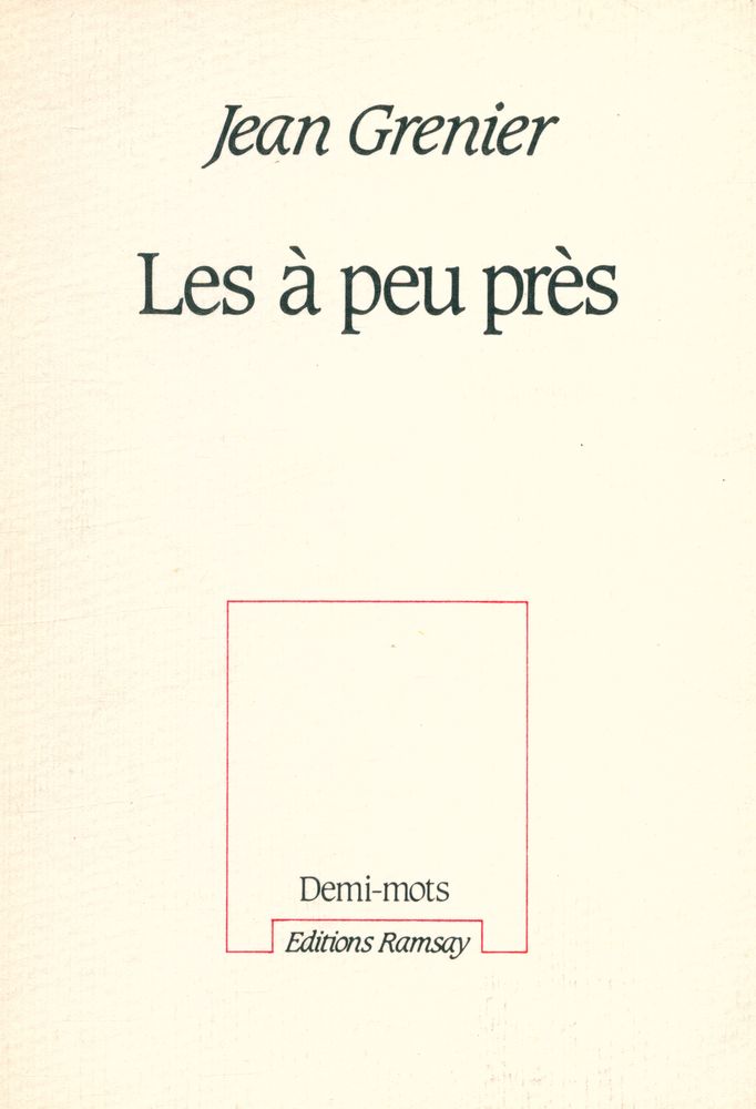 『Les à peu près』 1