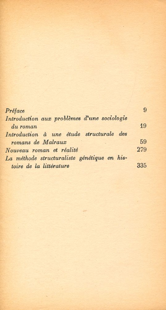 『Pour une sociologie du roman』 2