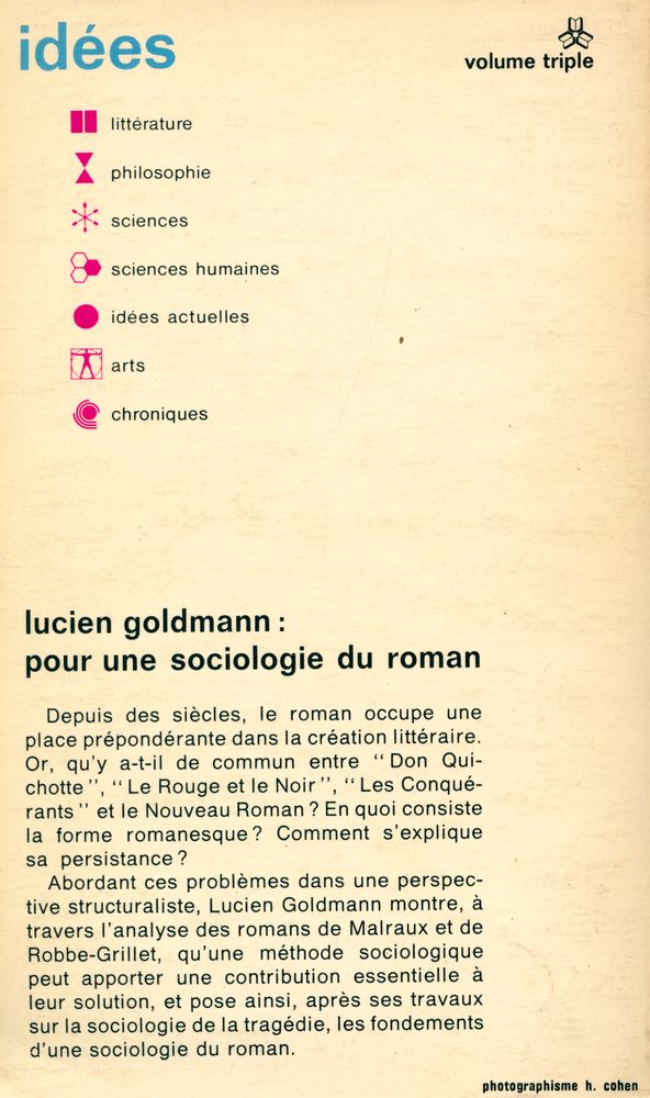 『Pour une sociologie du roman』 3