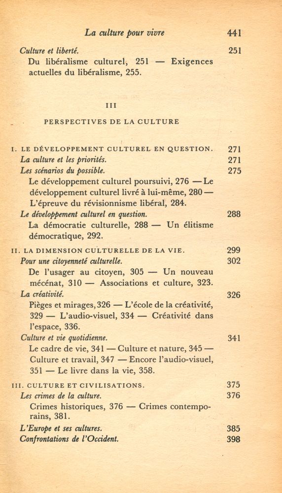 『La culture pour vivre』 4