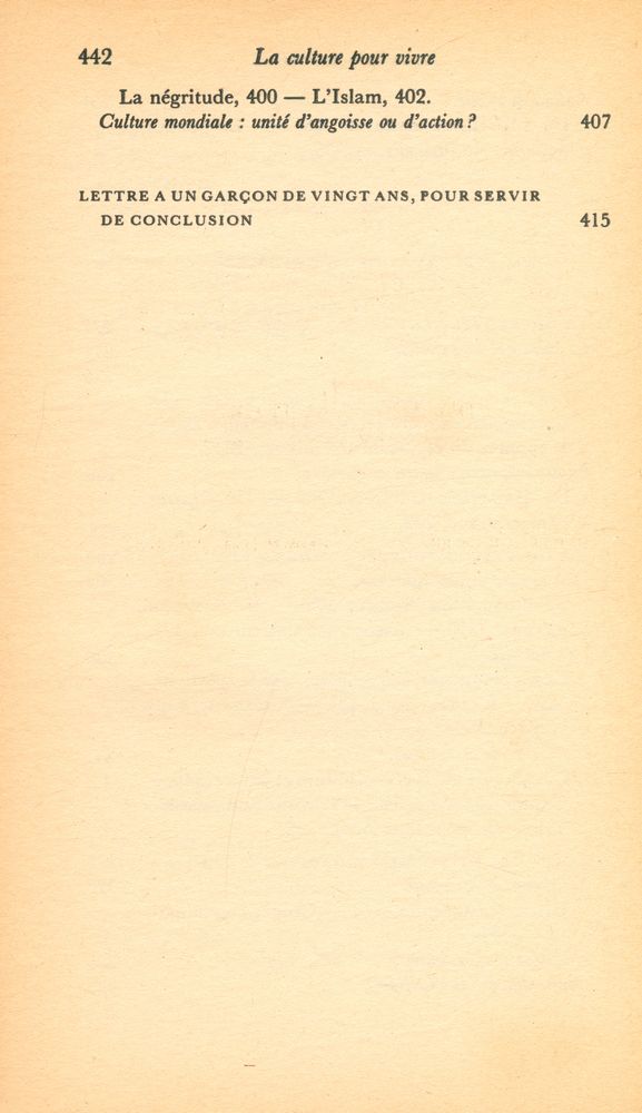 『La culture pour vivre』 5