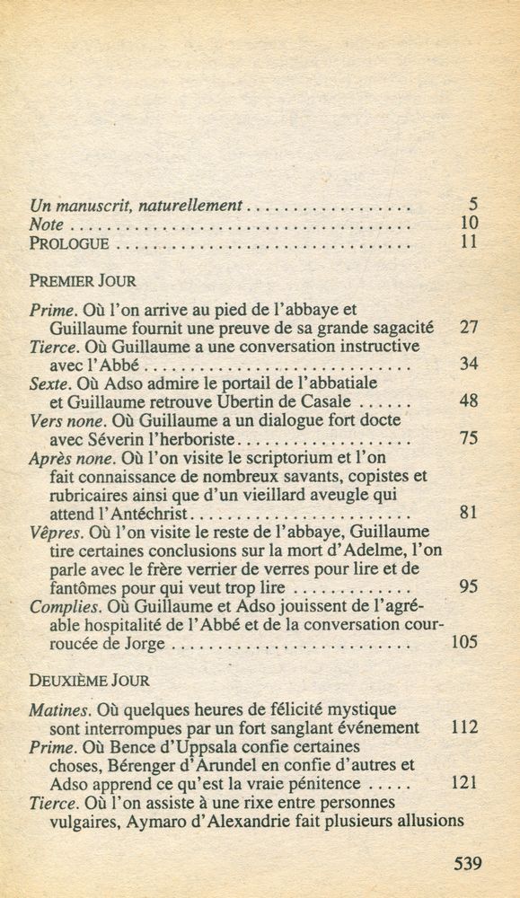 『Le Nom de la Rose』 2