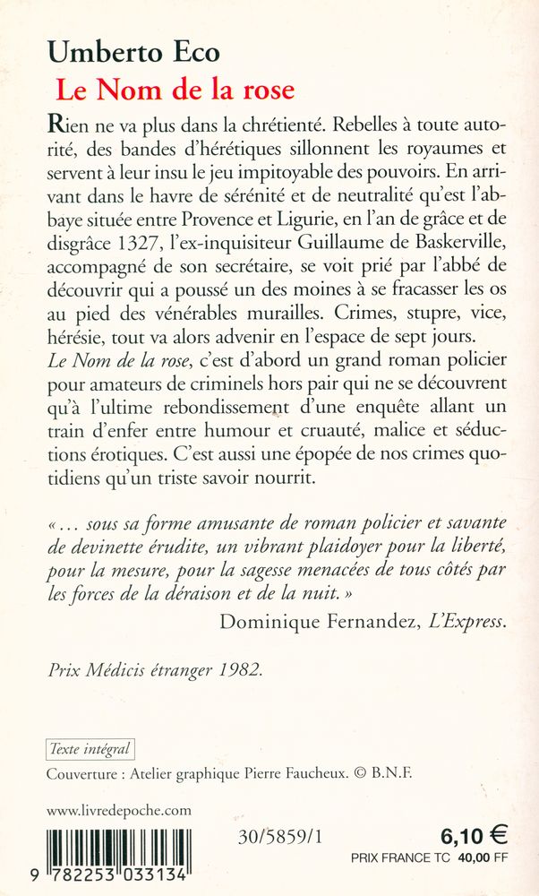 『Le Nom de la Rose』 7