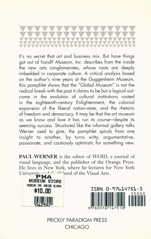 『MUSEUM, INC : INSIDE THE GLOBAL ART WORLD』 3