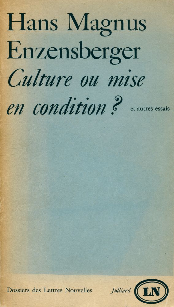 『Culture ou mise en condition?』 1