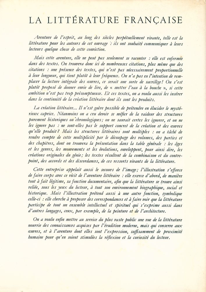 『LA LITTÉRATURE FRANÇAISE 3 : Les Evolutions du XIXe siècle』 6