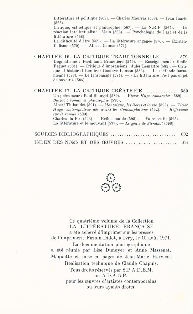 『LA LITTÉRATURE FRANÇAISE 4 : Les Métamorphoses du XXe siècle』 6