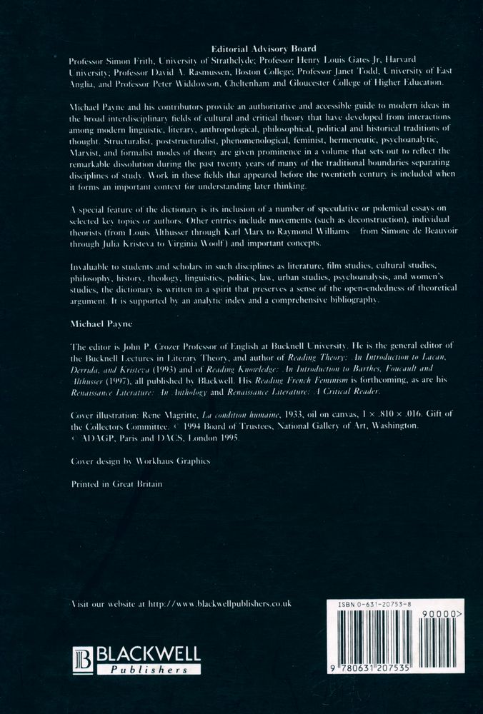 『A dictionary of cultural and critical theory』 3