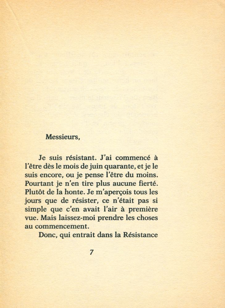 『Lettre aux Directeurs de la Résistance』 2