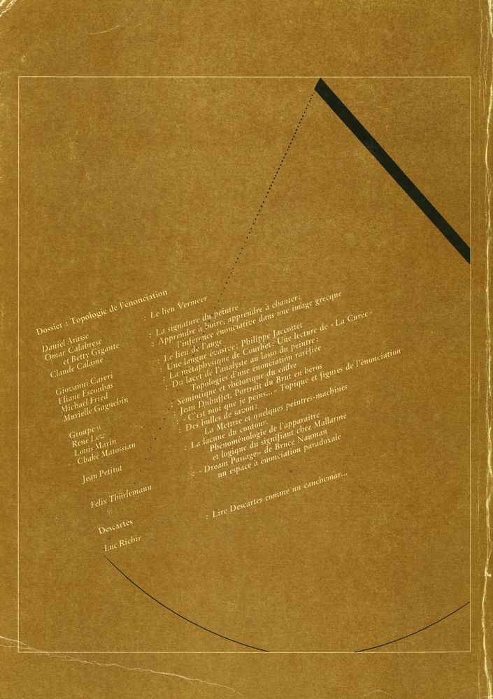 『Dossier : Topologie de l'énonciation』 4