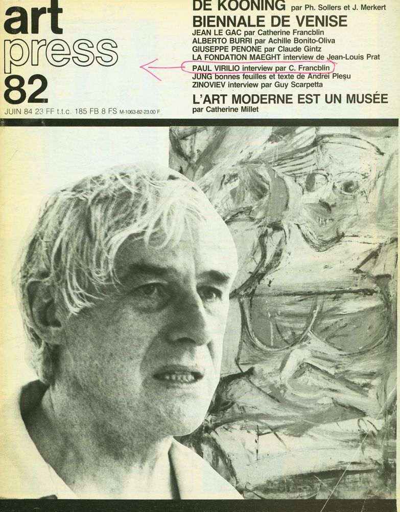 『art press』 82  JUIN 1984 1