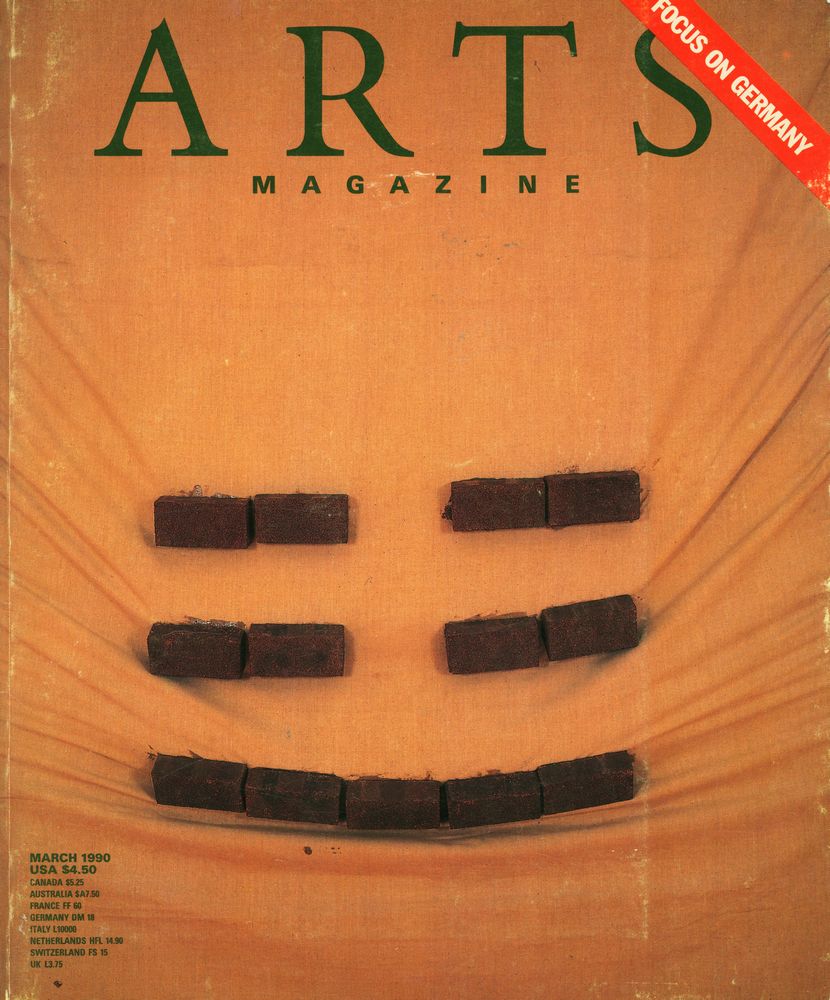 『ARTS MAGAZINE』 March 1990 Volume 64 No. 7 1