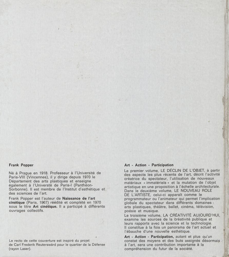 『le déclin de l'objet : Art, action, participation 1』 3