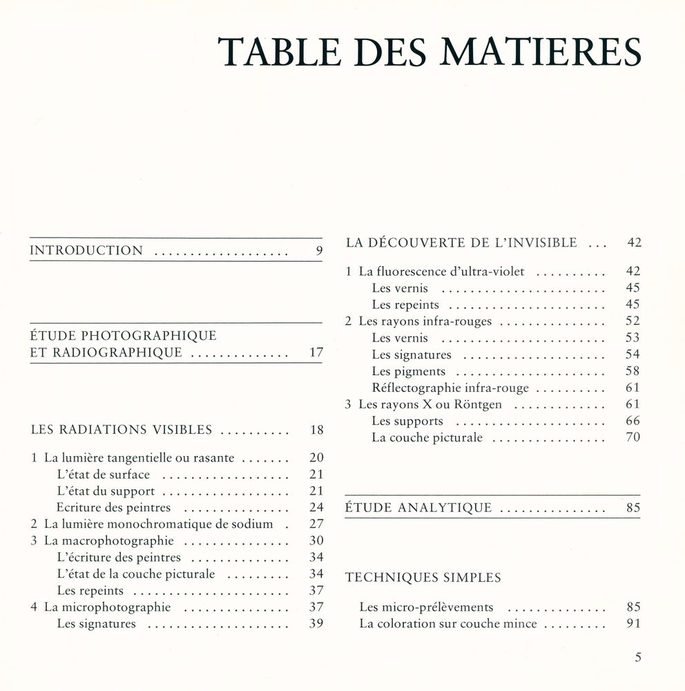 『Analyse scientifique et Conservation des Peintures』 2