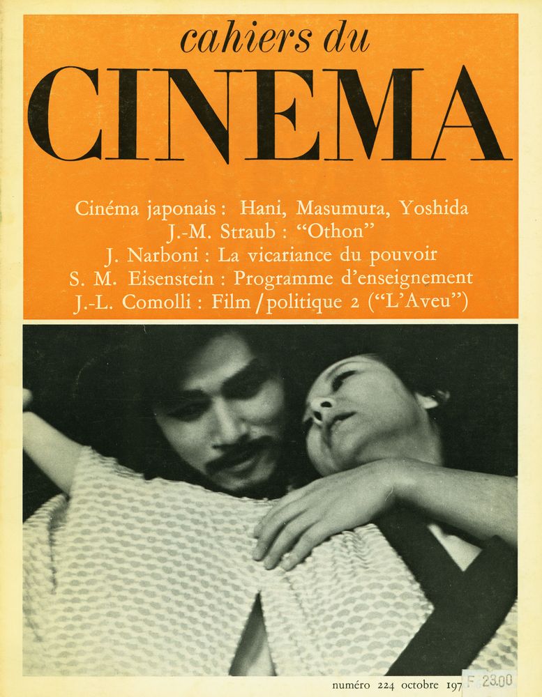 『cahiers du CINEMA』 Nº 224 OCTOBRE 1970 1