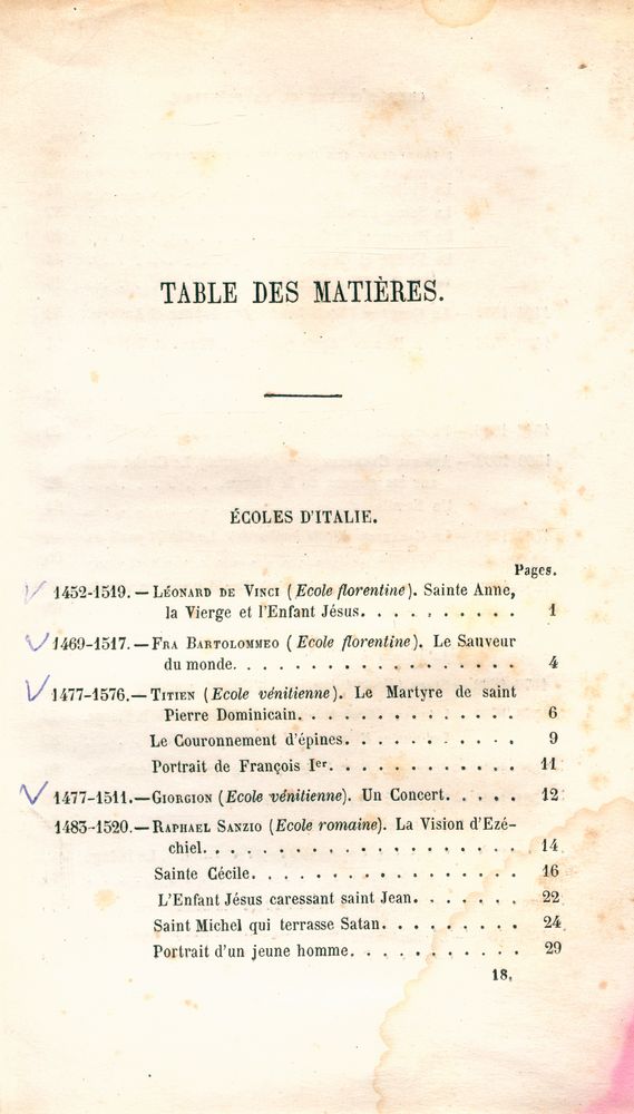 『NOTICES HISTORIQUES SUR LES CHEFS D'OEUVRE DE LA PEINTURE MODERNE ET SUR LES MAÎTRES DE TOUTES LES ÉCOLES』 2
