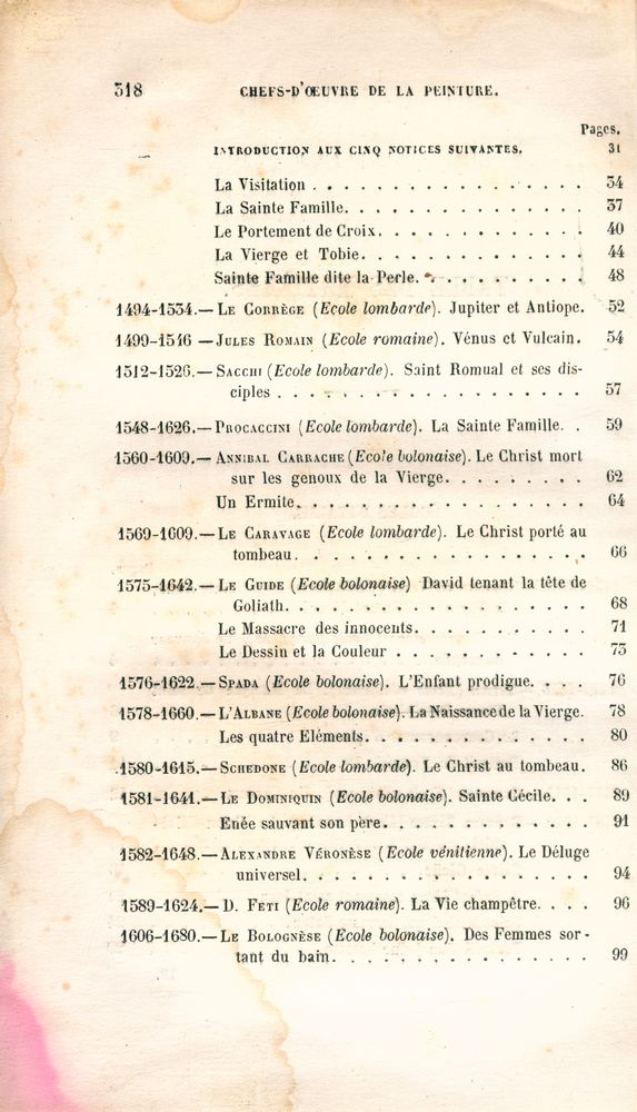 『NOTICES HISTORIQUES SUR LES CHEFS D'OEUVRE DE LA PEINTURE MODERNE ET SUR LES MAÎTRES DE TOUTES LES ÉCOLES』 3