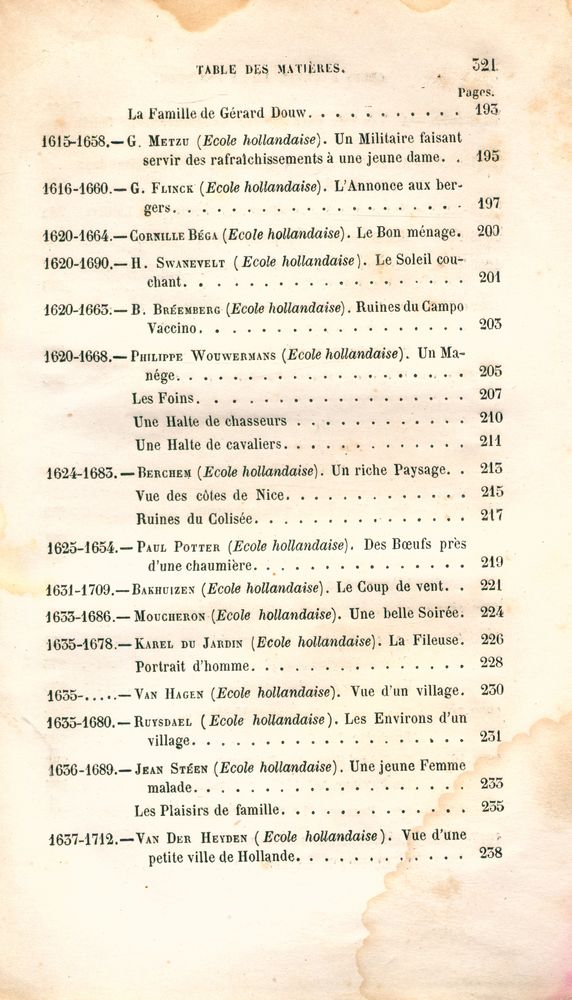 『NOTICES HISTORIQUES SUR LES CHEFS D'OEUVRE DE LA PEINTURE MODERNE ET SUR LES MAÎTRES DE TOUTES LES ÉCOLES』 6