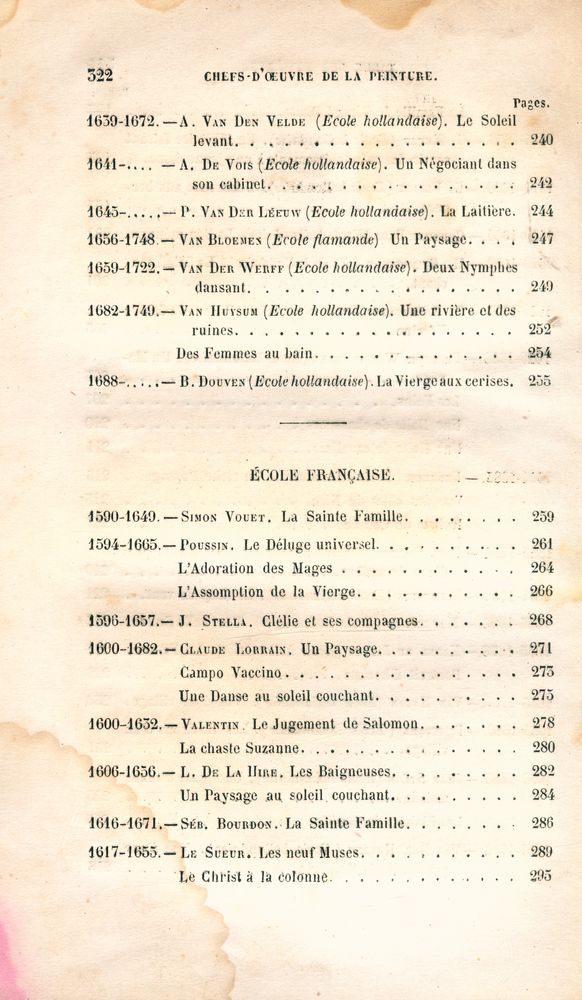 『NOTICES HISTORIQUES SUR LES CHEFS D'OEUVRE DE LA PEINTURE MODERNE ET SUR LES MAÎTRES DE TOUTES LES ÉCOLES』 7