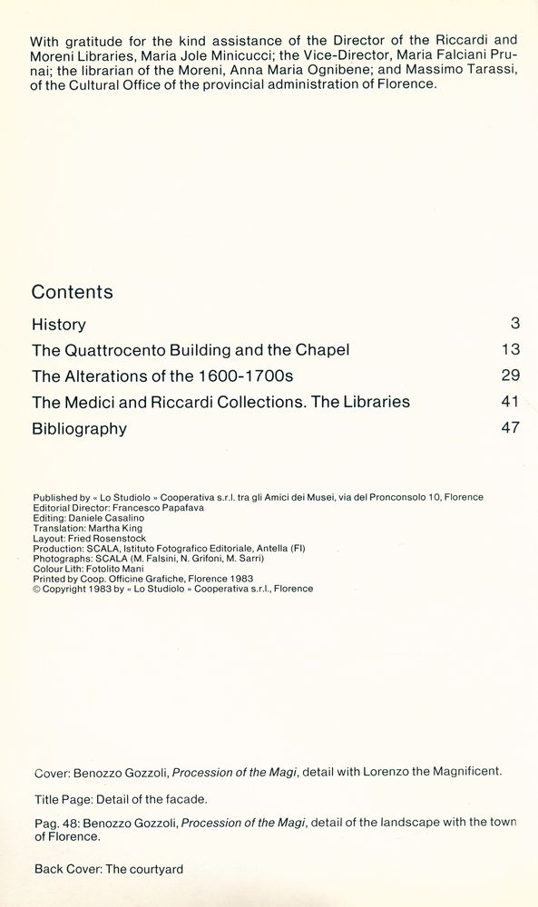 『PALAZZO MEDICI RICCARDI and the Benezzo Gozzoli Chapel』 2