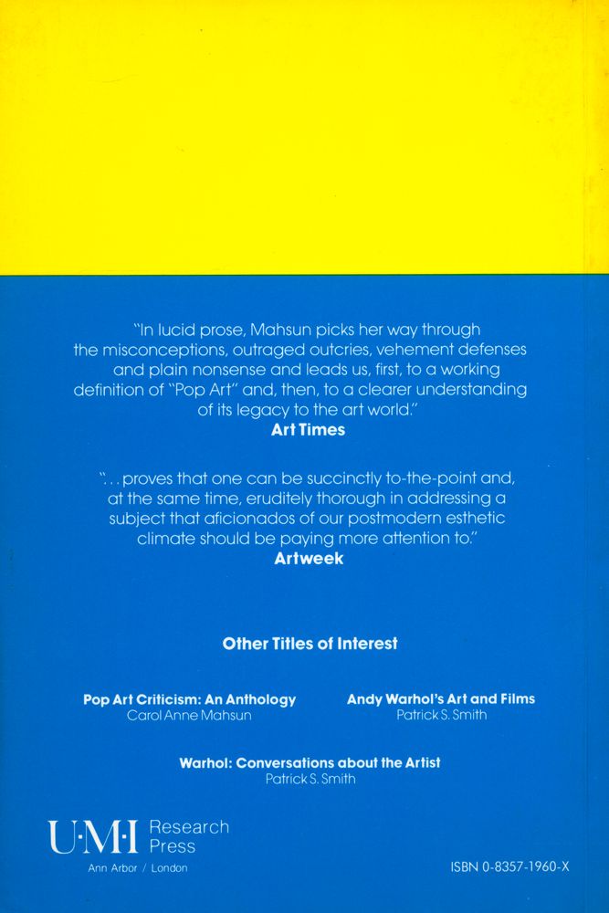 『Pop art and the critics』 4