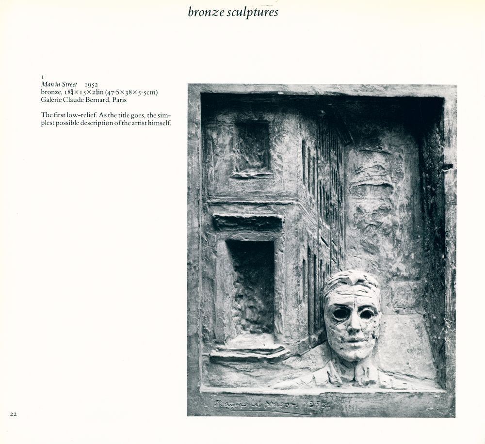 《Raymond Mason : coloured sculptures, bronzes, and drawings, 1952 - 1982》 2