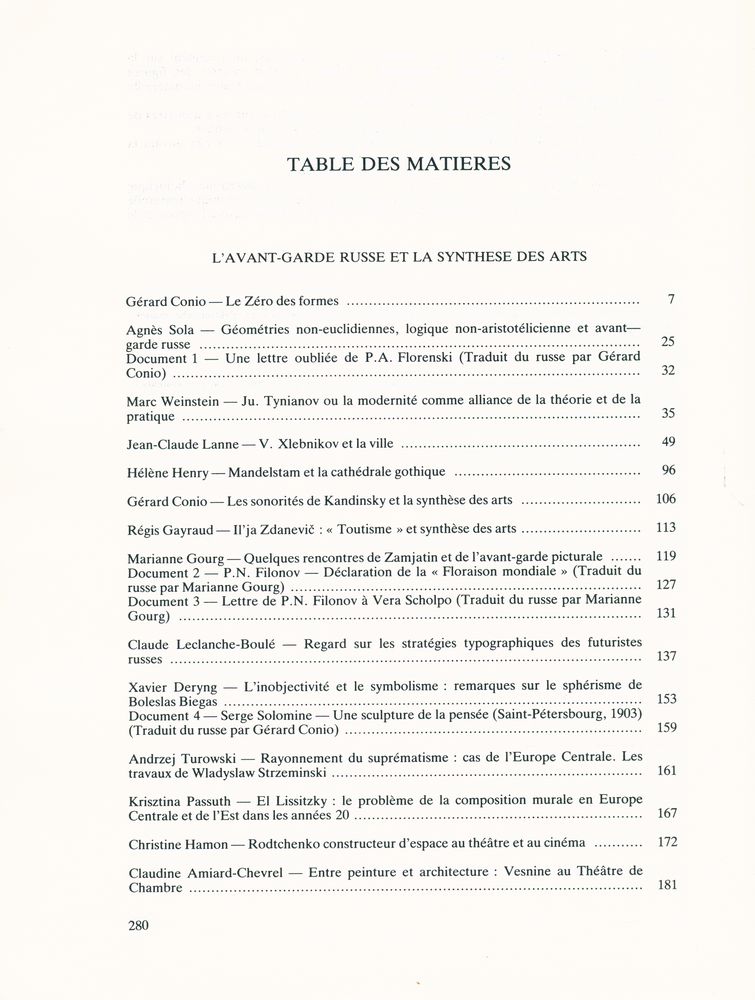 『SAUF - CONDUIT 2 - L'AVANT - GARDE RUSSE ET LA SYNTHESE DES ARTS』 2