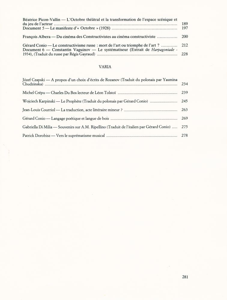 『SAUF - CONDUIT 2 - L'AVANT - GARDE RUSSE ET LA SYNTHESE DES ARTS』 3