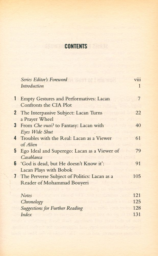 『HOW TO READ LACAN』 2