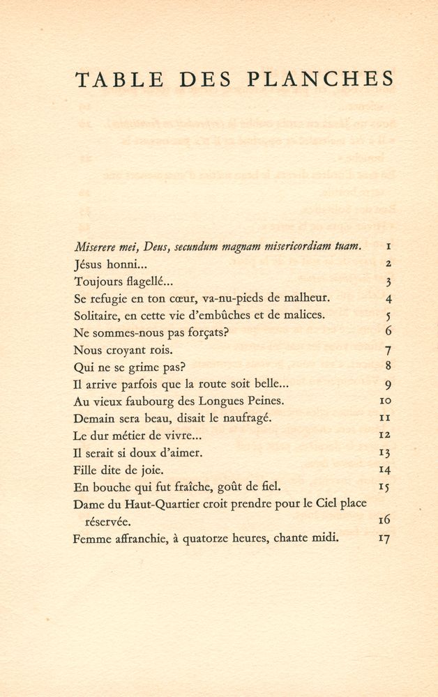 《LE MISERERE : CINQUANTE HUIT PLANCHES GRAVEES PAR GEORGE ROUAULT : EXPOSÉES CHEZ LOUIS CARRÉ》 2