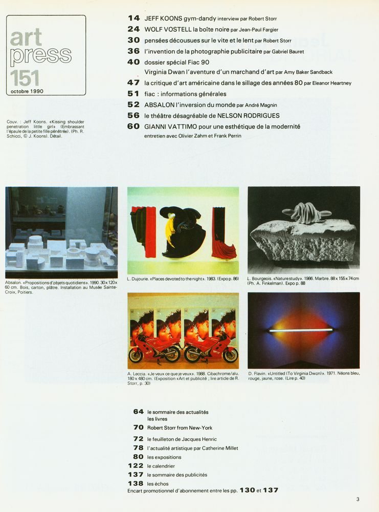 『art press』 151 octobre 1990 2