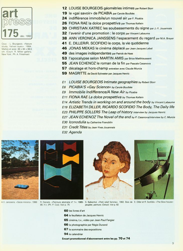 『art press』 175 déc. 1992 2