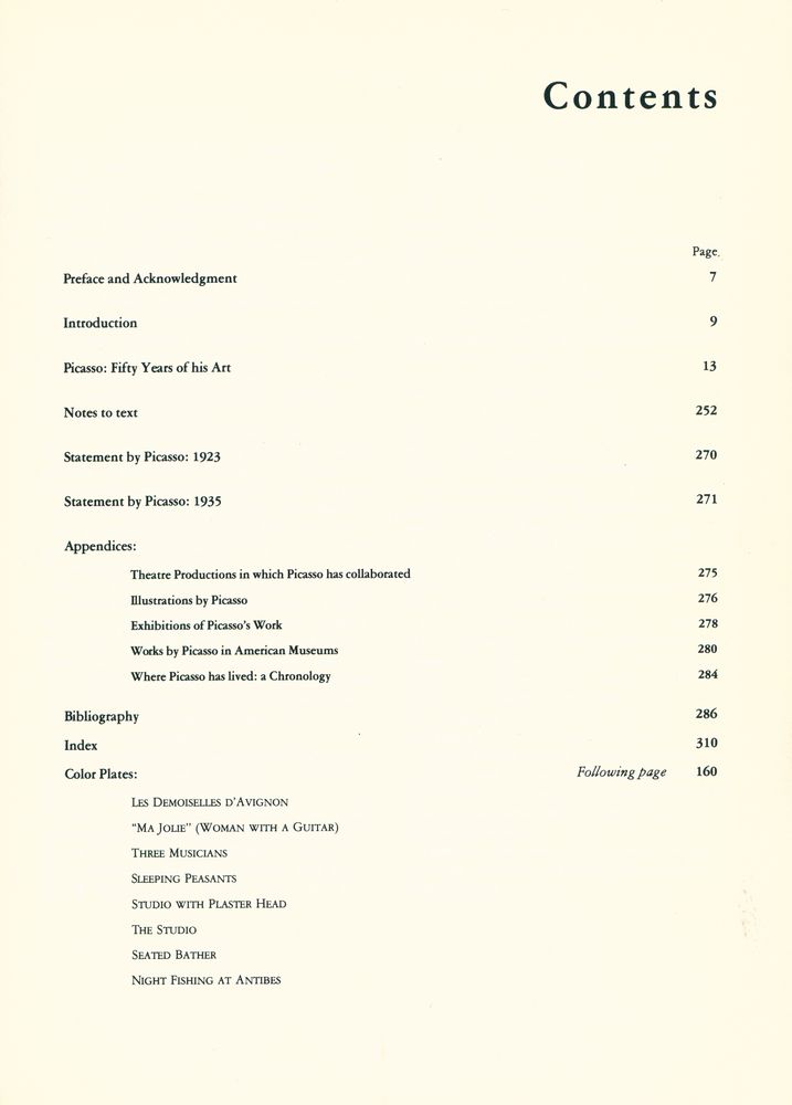 『Picasso : Fifty Years of his Art』 2