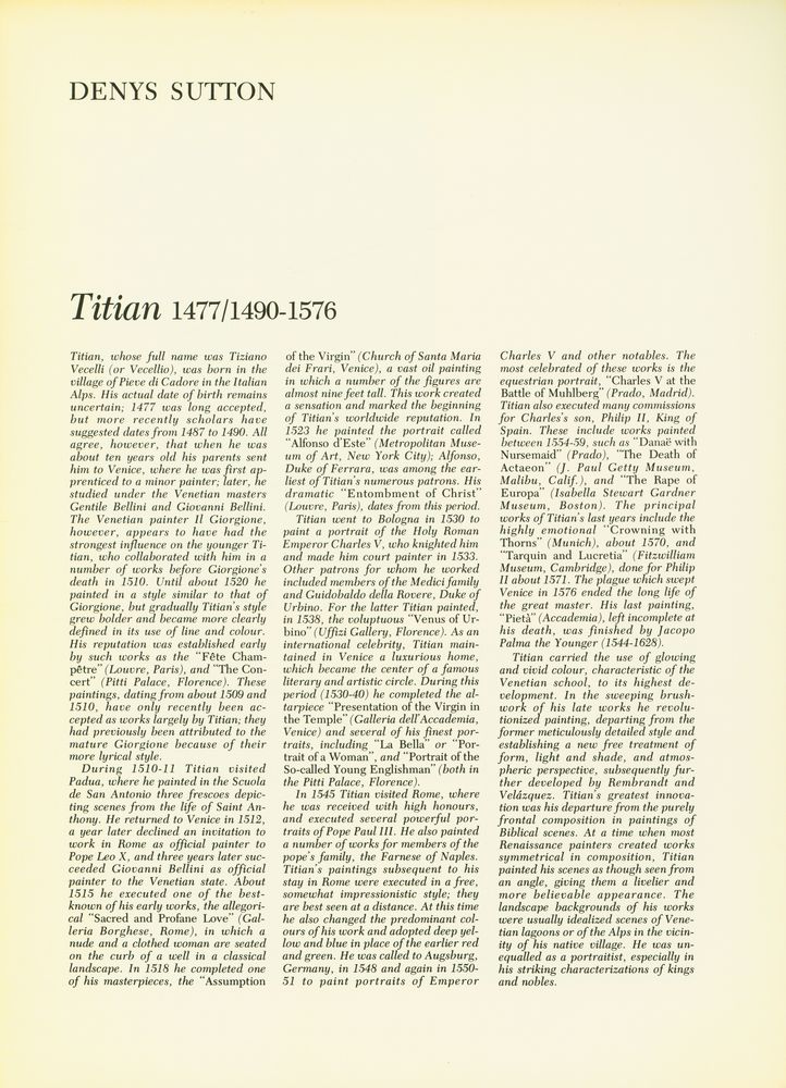 『The Great Artists : A library of their lives, times and paintings - BOOK 11 : Titian』 2