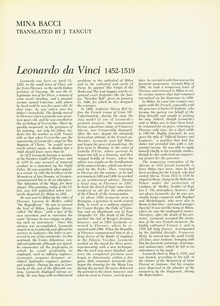 『The Great Artists : A library of their lives, times and paintings - BOOK 7 : Da Vinci』 2