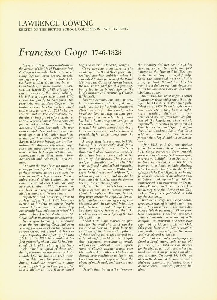 『The Great Artists : A library of their lives, times and paintings - BOOK 21 : Goya』 2