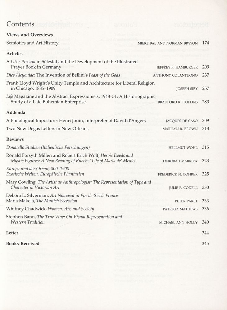 『THE ART BULLETIN』 June 1991 Volume LXXIII Number 2 2
